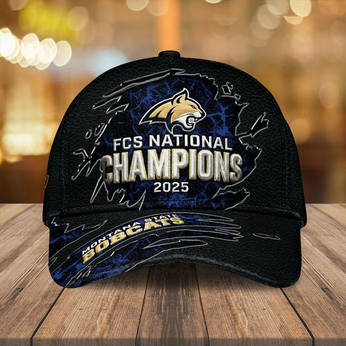 Montana State Bobcats Football 2025 National Champions Classic Cap – MAITM14562
