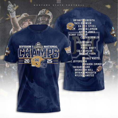 Montana State Bobcats Football 3D Apparel – TANTN20511