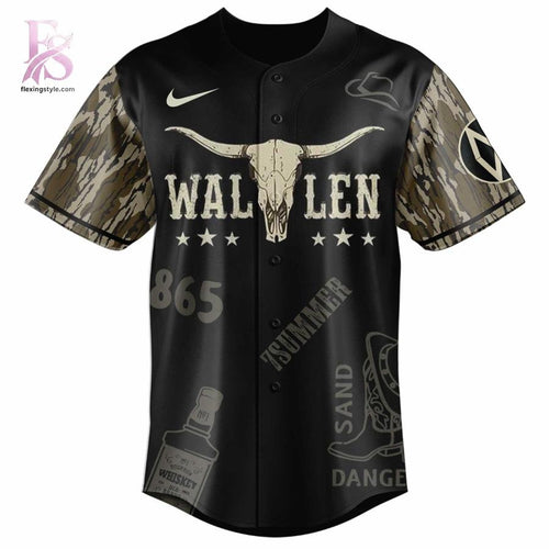 Morgan Wallen Still The Problem 2026 World Tour Camo Baseball Jersey