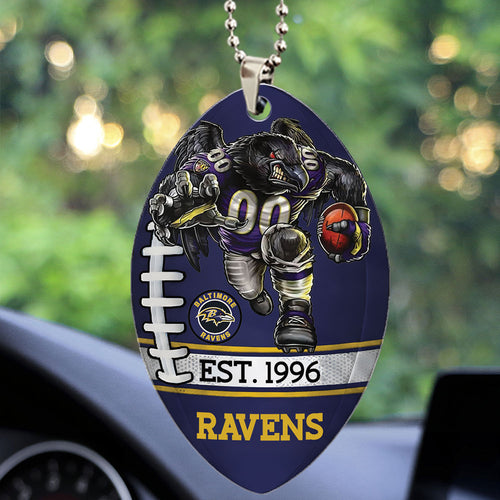 Baltimore Ravens Custom shape 2-sided Acrylic Car Ornament – TMTHU860