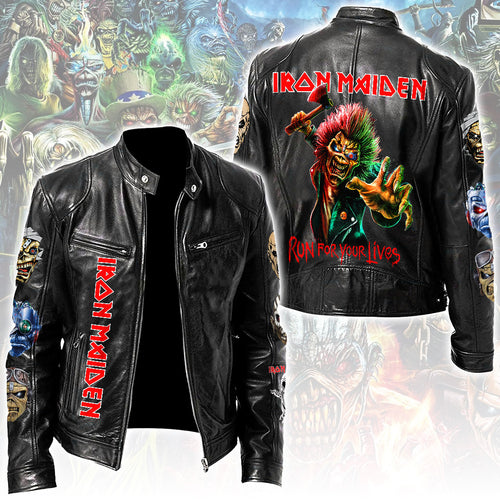 Iron Maiden Motorcycle Leather Jacket β NGHIAVT5504