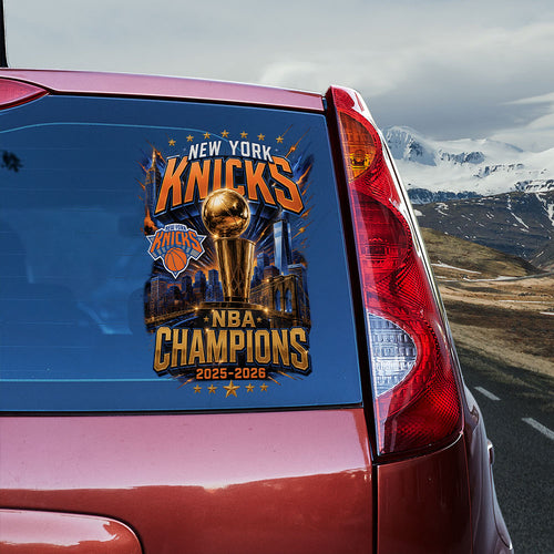 New York Knicks NBA Finals Champions 2026 3D Car Sticker – TANTN23919