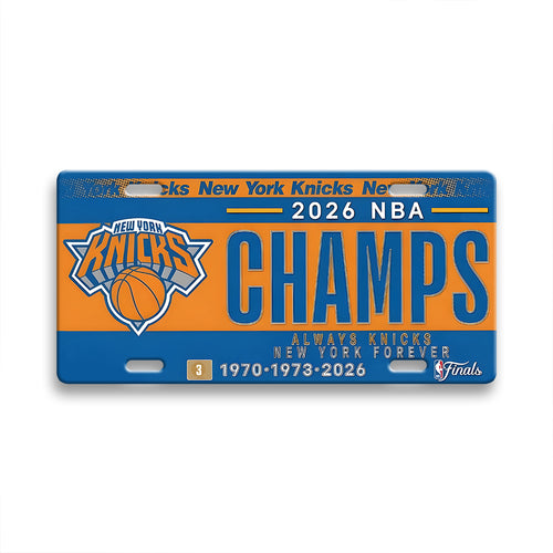 New York Knicks NBA Finals Champions 2026 License Plate – TANTN23684