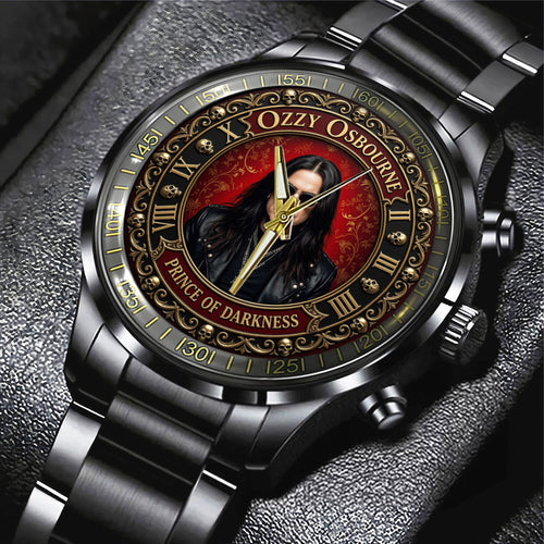 Ozzy Osbourne Black Stainless Steel Watch – TMTHU7948