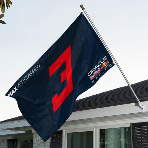Red Bull Racing x Max Verstappen 3D Double-side House Flag – TANTN19903