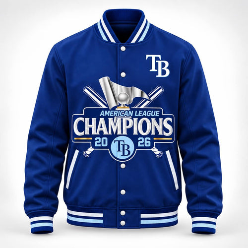 Rays American League 2026 Champions Baseball Jacket