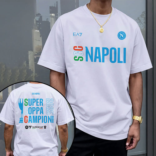S.S.C. Napoli 2025 Italian Super Cup Champions 3D Apparel – MAITM14189