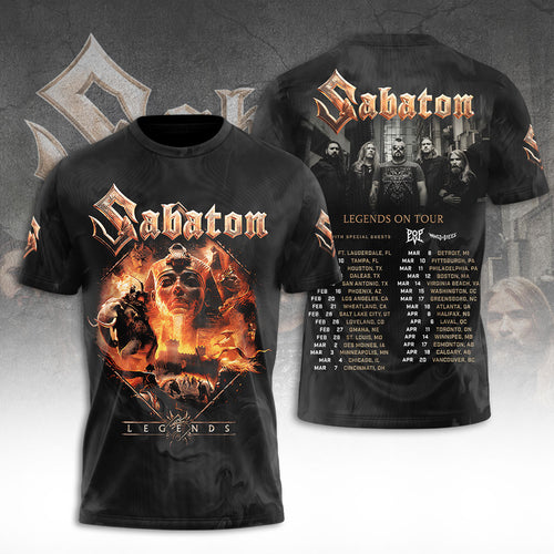 Sabaton 2026 North American Tour 3D Apparel – TANTN19955