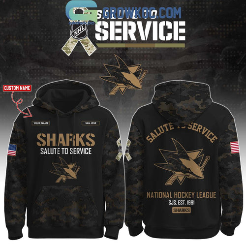 San Jose Sharks Salute To Service Veterans Day Hoodie Shirt