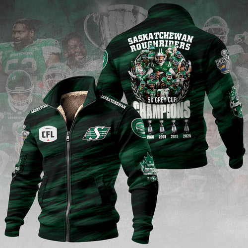 Saskatchewan Roughriders 2025 Grey Cup Thick Knit Fleece Jacket – GNE4687