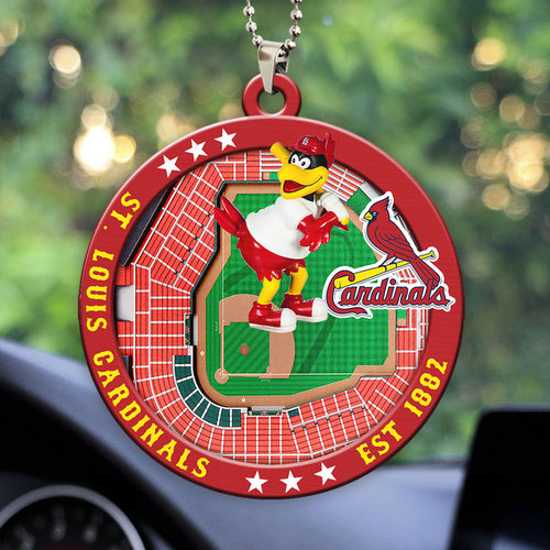 St. Louis Cardinals Custom shape 2-sided Acrylic Car Ornament – HOATT13057