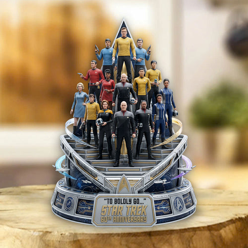 Star Trek 60th Anniversary 2026 Custom Shape Acrylic Plaque – TMTHU6598