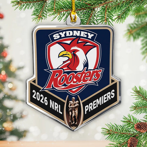 Sydney Roosters 2026 NRL Premiers Custom Shape 2-side Printed Acrylic Ornament โ TANTN25883