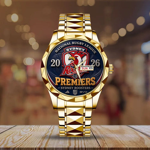 Sydney Roosters 2026 Premiers Alloy Luxury Quartz Watch – TMTHU9763