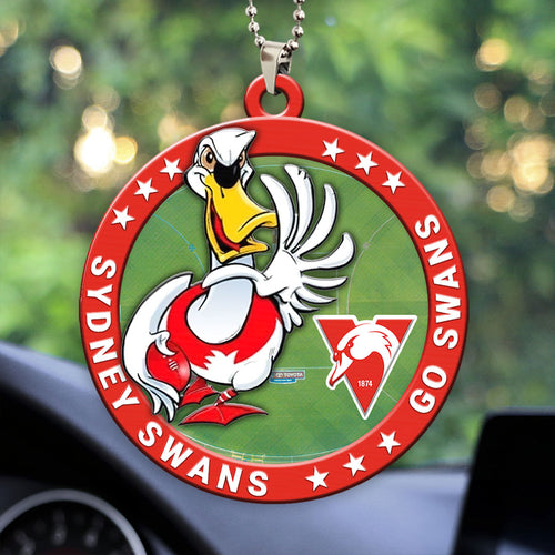 Sydney Swans FC Custom Shape 2-sided Acrylic Car Ornament – HOATT13363