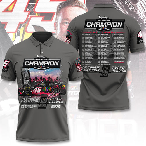 Tyler Reddick 2026 Daytona 500 Champion 3D Apparel – TANTN21129