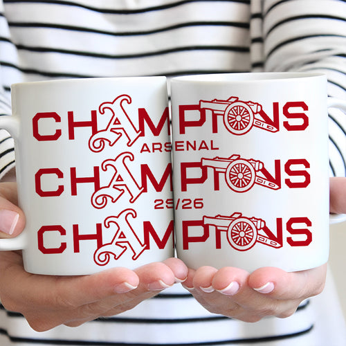 Arsenal FC Premier League Champions 25/26 Ceramic Mug – TANTN23024