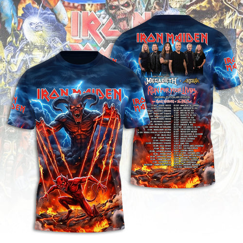 Iron Maiden Tour 2026 3D Apparel – TANTN23589