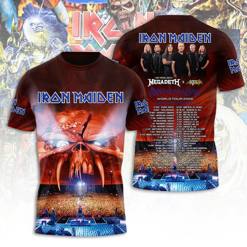 Iron Maiden Tour 2026 3D Apparel – TANTN23742