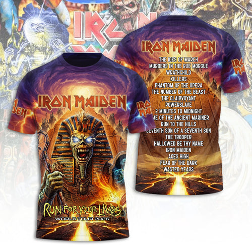 Iron Maiden Tour 2026 3D Apparel – TANTN24156