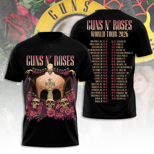 Guns N' Roses Tour 2026 3D Apparel – TANTN24303