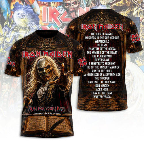 Iron Maiden Tour 2026 3D Apparel – TANTN24461