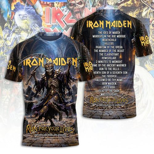 Iron Maiden Tour 2026 3D Apparel – TANTN24525