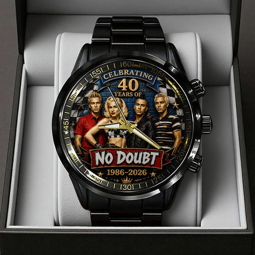 No Doubt 40th Anniversary Black Stainless Steel Watch – TANTN24669