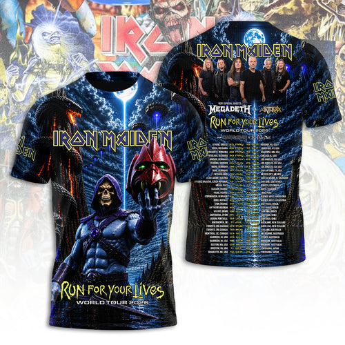 Iron Maiden Tour 2026 3D Apparel – TANTN24688