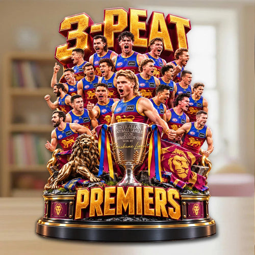 Brisbane Lions 2026 AFL Premiers Custom Shape Acrylic Plaque – TANTN25825