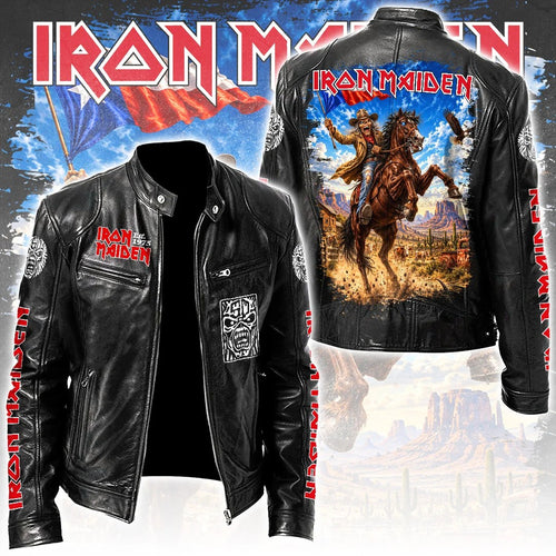 Iron Maiden Motorcycle Leather Jacket – TANTN26189