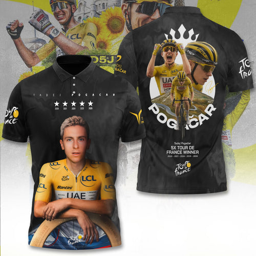 Tadej Pogacar Tour de France Winner 2026 3D Apparel – TANTN24597