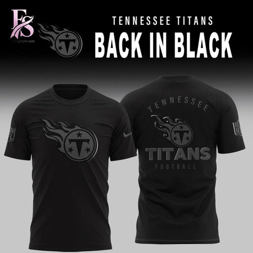 Tennessee Titans 2026 Back In Black Shirt