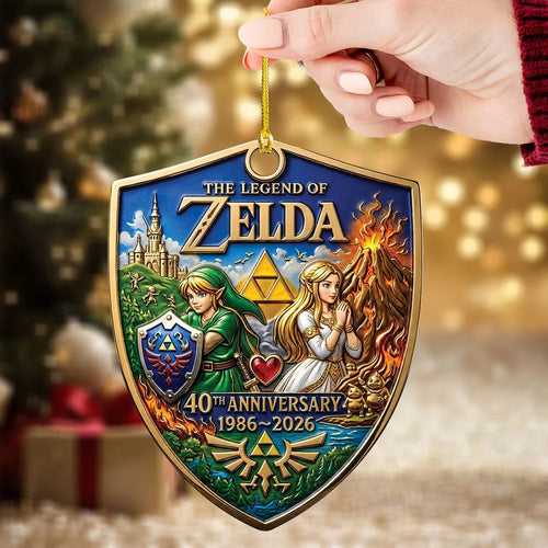 The Legend of Zelda 40th Anniversary Custom Shape 2-side Printed Acrylic Ornament – MAITM15511