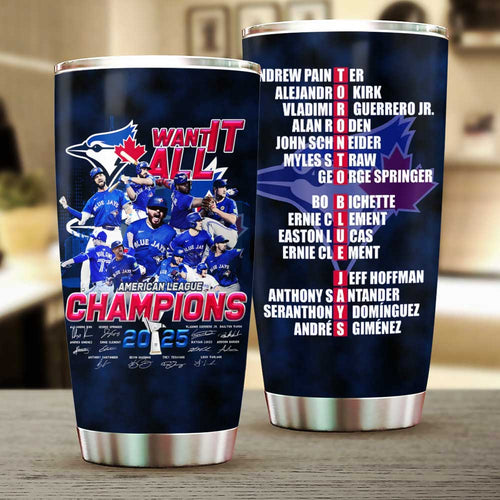 Toronto Blue Jays 2025 American League Champions Tumbler Cup – MAITM13612