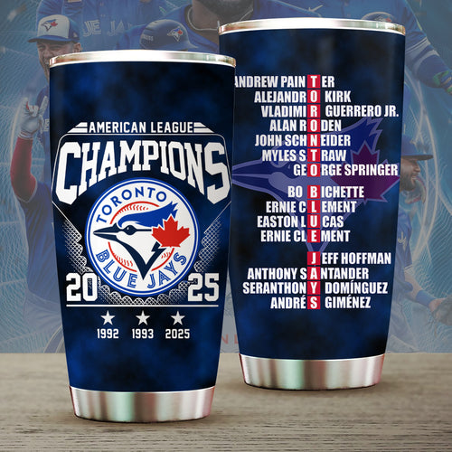 Toronto Blue Jays 2025 American League Champions Tumbler Cup – MAITM13613
