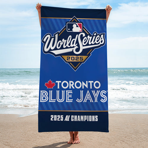 Toronto Blue Jays 2025 American League Champions Rectangle Beach Towel – TANTN17654