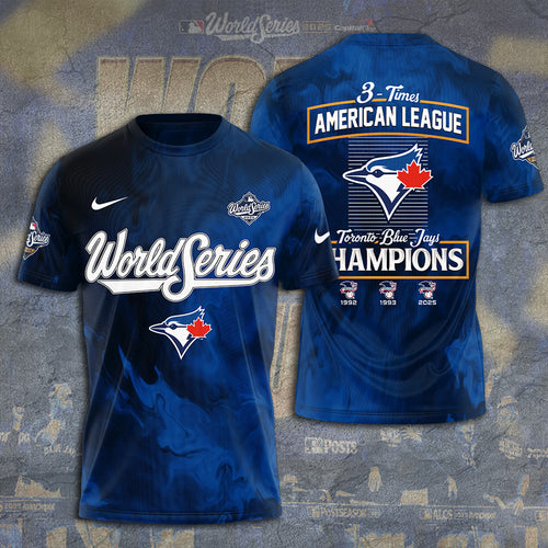 Toronto Blue Jays 2025 American League Champions 3D Apparel – TANTN18262