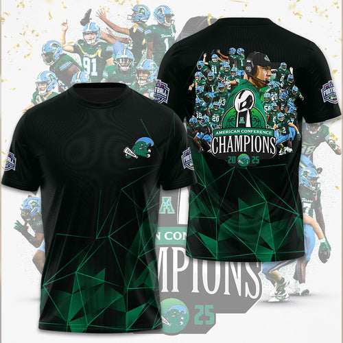 Tulane Green Wave Football 3D Apparel – GNE4736