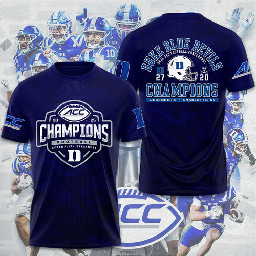 Duke Blue Devils Football 3D Apparel – GNE4749
