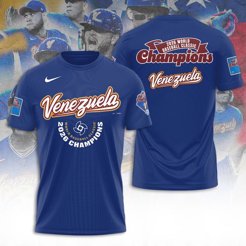 Venezuela 2026 World Baseball Classic Champions 3D Apparel – TANTN21750