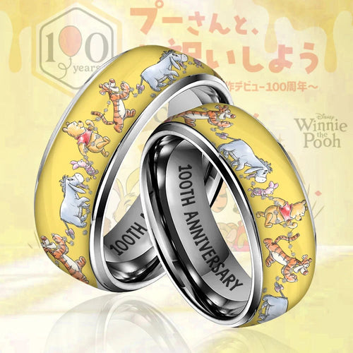 Winnie-the-Pooh 100th Anniversary 2026 Custom Alloy Ring – TMTHU8839