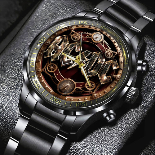 AC/DC Black Stainless Steel Watch – GNE 1083