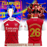 Arsenal Champions League 2026 Champions Tshirt, Hoodie