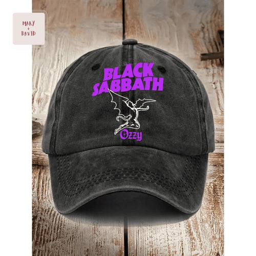 Black Sabbath Ozzy Osbourne Heavy Metal Band Vintage Washed Cotton Baseball Cap
