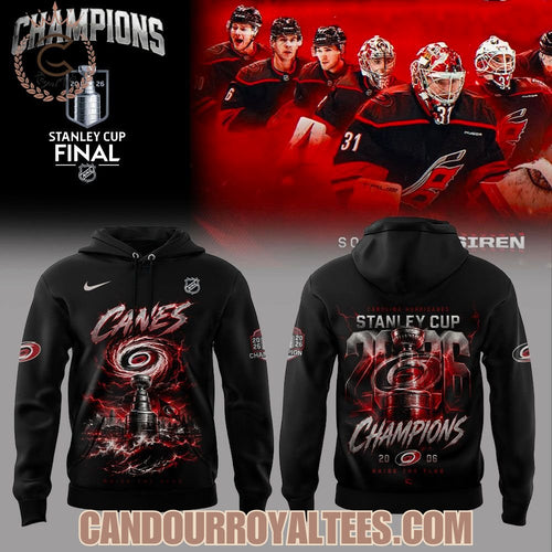 Carolina Hurricanes 2026 Stanley Cup Champions Hoodie