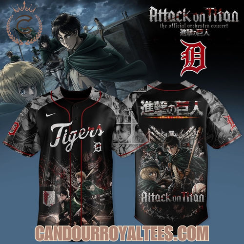 Detroit Tigers x Attack on Titan 2026 Jersey