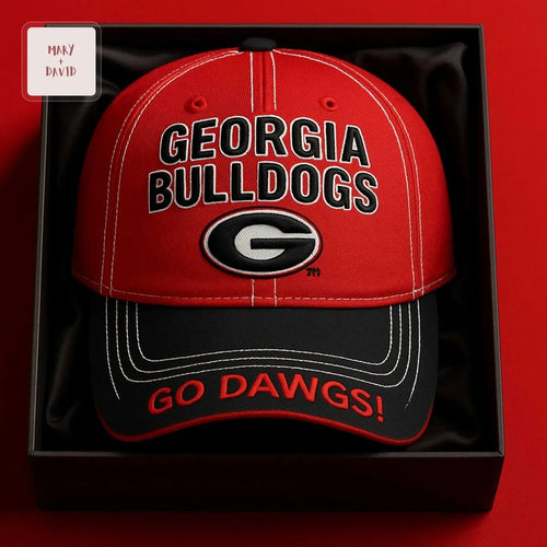 Georgia Bulldogs Go Dawgs Premium Embroidered Gift Boxed Baseball Cap