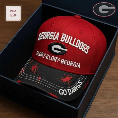 Georgia Bulldogs NCAA Go Dawgs Premium Embroidered Distressed Baseball Cap