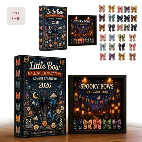 Little Bow Halloween Vacation 2026 Spooky Bows 24 Days Collectible Acrylic Pendant Advent Calendar